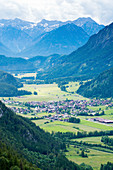 Mountains and small town, Switzerland