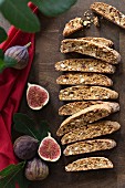 Almond and fig biscotti