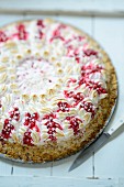 Redcurrant tart topped with meringue
