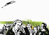 Goethe and Schiller in Weimar (illustration)