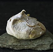 Almond meringue on slate