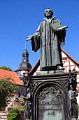 Lutherdenkmal in Möhra, Thüringen, Deutschland
