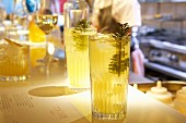 Himalayan pine cocktails in a bar