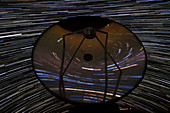 SEST radio telescope and star trails