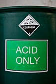 Industrial acid container