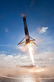 Falcon 9 reusable launch stage landing