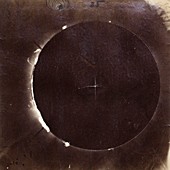 Photograph of the 18 July 1860 total solar eclipse