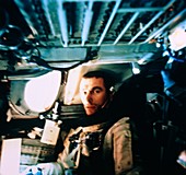 Eugene Cernan onboard Gemini 9 in orbit