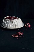Pavlova Cake with Pomegranate