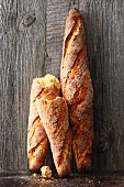 Spelt and lupin baguettes