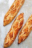 Rustic-style baguette with chilli
