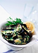 Mussels with herbs