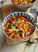 Minestrone im Schälchen