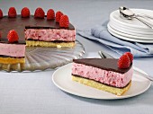 Chocolate raspberry mousse cake