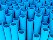 Blue tubes