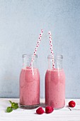 Vegane Himbeer-Smoothies