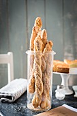 Crusty baguettes with sesame seeds