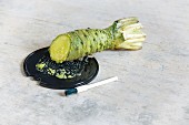 Wasabi on a grater