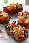 Mini gluten-free fruit - nut cakes