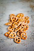 Crunchy sugar and cinnamon pretzels
