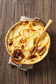 Gratin Dauphinois in a baking dish
