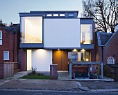 Modern architect-designed house with underground garage