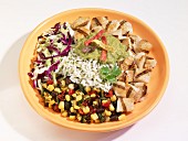 Southwest salad with rice (USA)