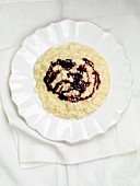 Risotto with a chianti reduction (top view)