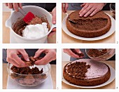How to make a mole hill cake filled with red groats