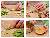 Vegane Misosuppe mit Gemüse zubereiten