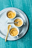 Apricot and marzipan spread with lupin flour