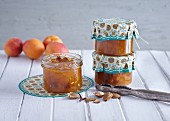 Apricot preserve with rum