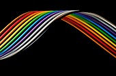 Rainbow ribbon cable