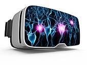 Virtual reality headset in science