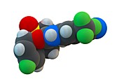 Bicalutamide cancer drug molecule