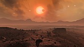 The View from Trappist-1f