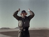 X-15 ground controller during B-52 take-off, 1960s