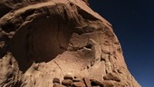 Atacama rock art in moonlight, time-lapse footage