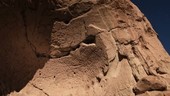 Atacama rock art in moonlight, time-lapse footage