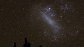 Cacti and Large Magellanic Cloud, time-lapse footage