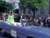 Swigert and Weitz, Houston astronaut parade, August 1969