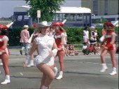 Cheerleaders at Houston astronaut parade, August 1969