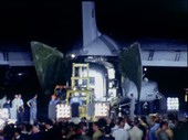 Quarantined Apollo 11 crew arrive in Texas, July 1969