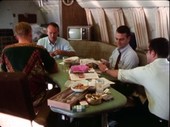 Apollo 11 global tour, in-flight relaxation, October 1969