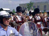 Marching band at Houston astronaut parade, August 1969