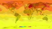 Global tropospheric carbon levels, 2000-2015, animation