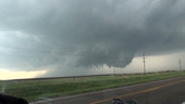 Supercell thunderstorm formation, Kansas, USA