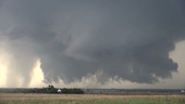 Supercell thunderstorm formation, time-lapse footage