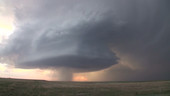 Supercell thunderstorm, Colorado, USA, time-lapse footage