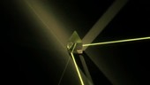 Rotating prism with yellow laser